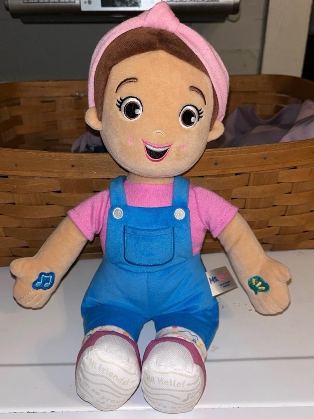Pink & Blue Plush Baby Doll Stuffed Toy - Soft Cuddly Companion